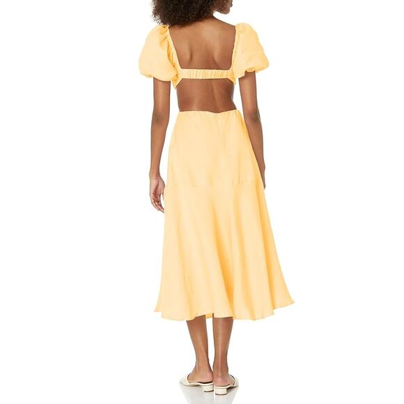 ASTR The Label Winley Midi Dress Side Cutout M Bridgerton Coquette Garden Party - Picture 2 of 12